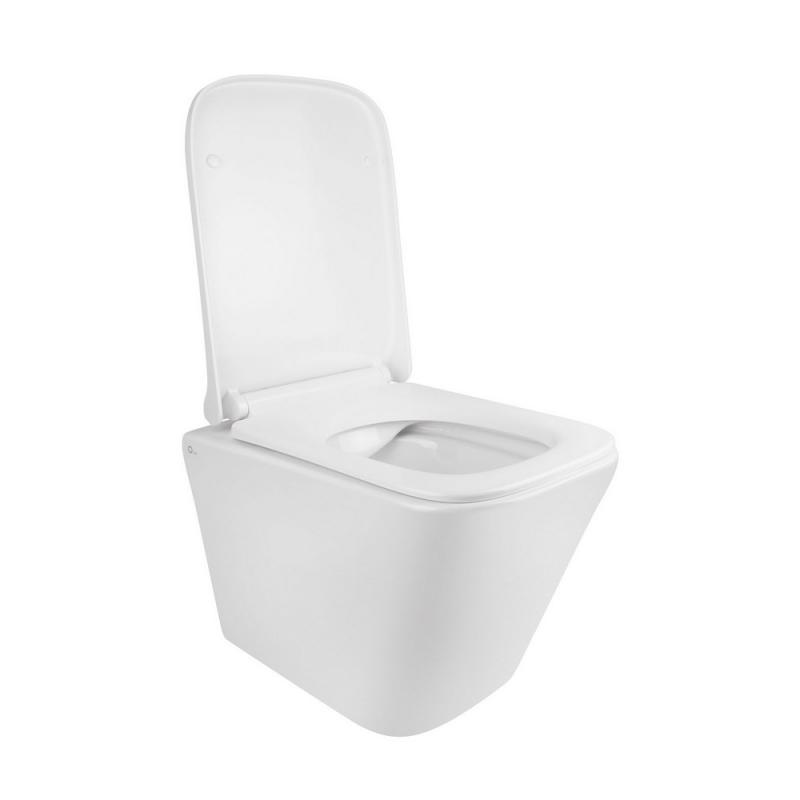 Унитаз подвесной Q-tap Tern безободковый с сидением Slim Soft-close QT1733052ERW (355870) - фото 8