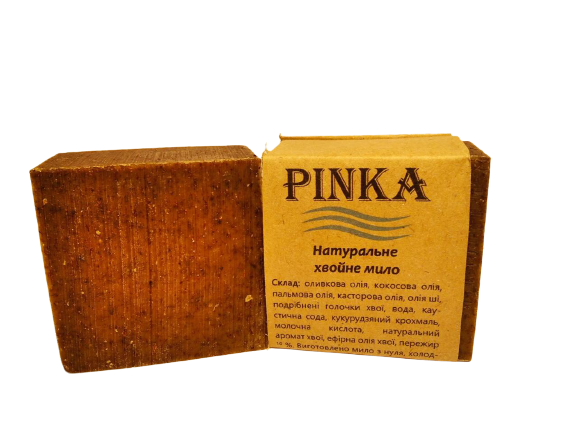 Мыло-скраб натуральное хвойное Pinka ручной работы 100 г (1358364776)