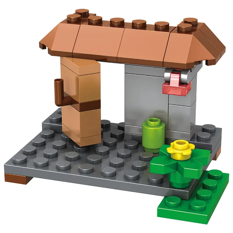 Конструктор Майнкрафт My World Лісова схованка село з героями мобами та пастками 233 дет. - фото 9 Конструктор Майнкрафт My World Лісова схованка село з героями мобами та пастками 233 дет. - фото 9