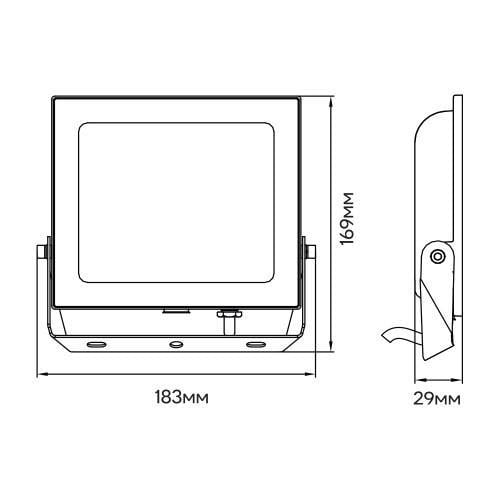 Світлодіодний прожектор Ardero LL-1050ARD 50W 4500Lm 6500K IP65 - фото 3