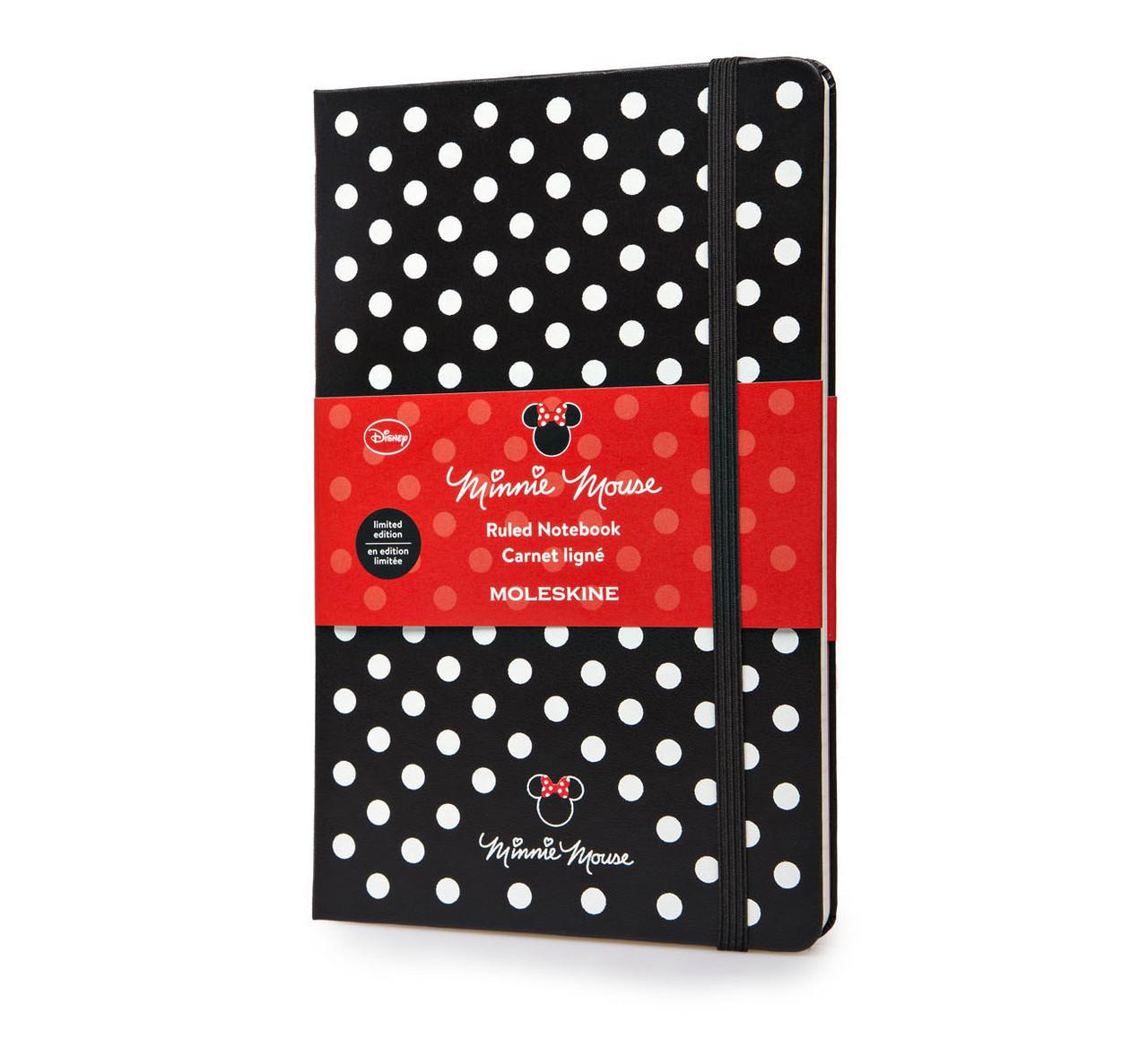 Блокнот Moleskine Limited Minni Mouse средний 240 страниц черный в линейку 13х21 см (LEDIBQP060)