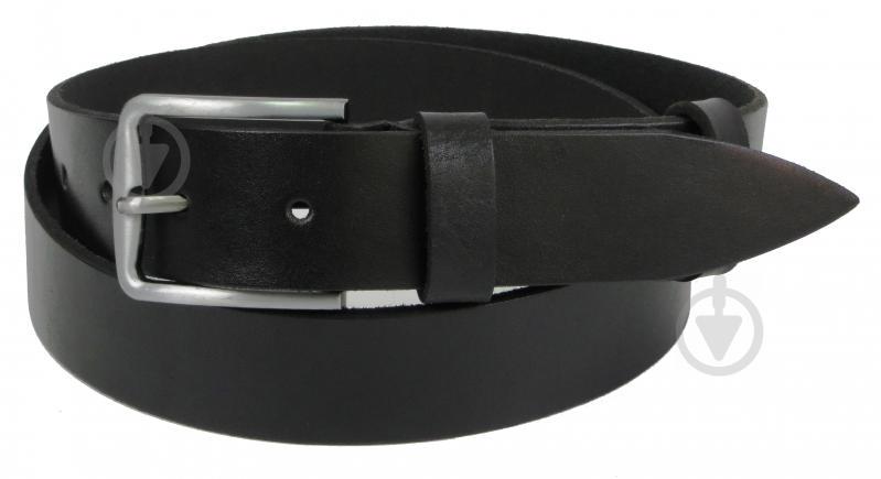 Ремень мужской Skipper кожаный ширина 3.8 см Черный (1263-38)