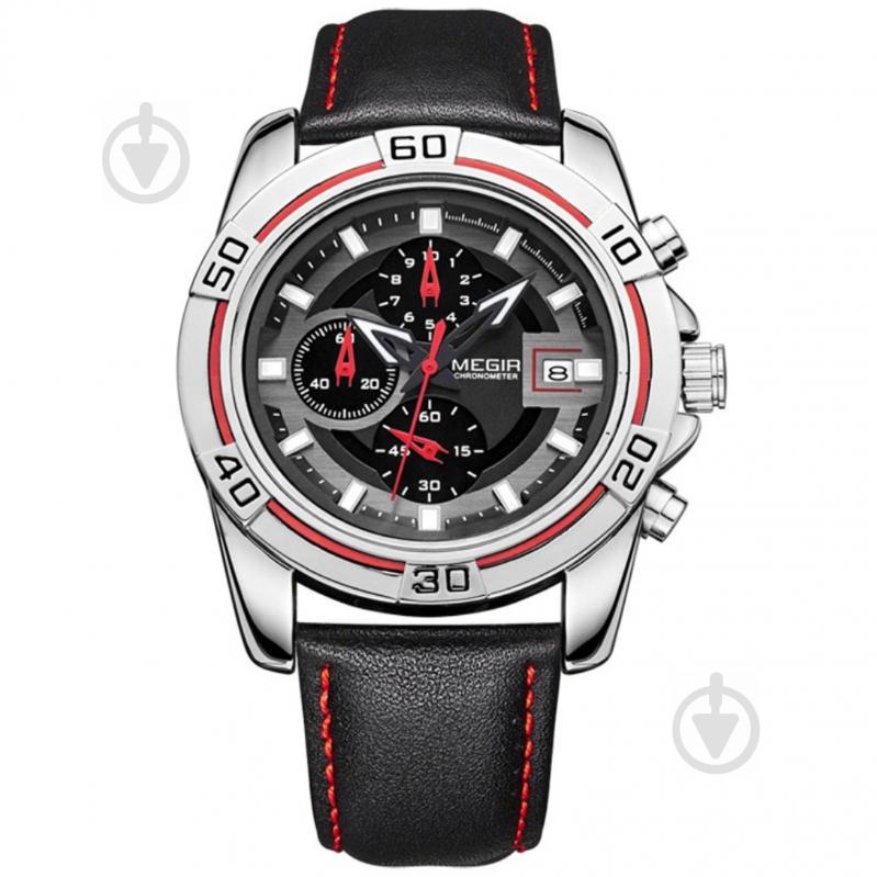 Часы Megir Silver Black MG2023 (ML2023GBK-1)