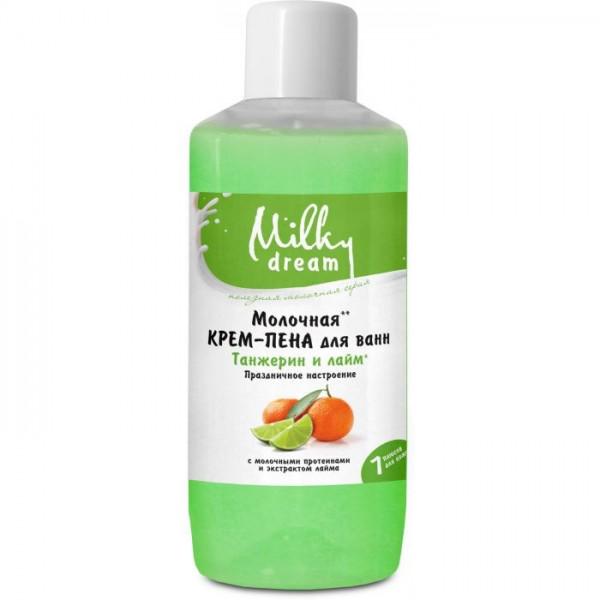 Крем-пена молочная для ванн Milky Dream Праздничное настроение Танжерин и лайм 1 л (300257)