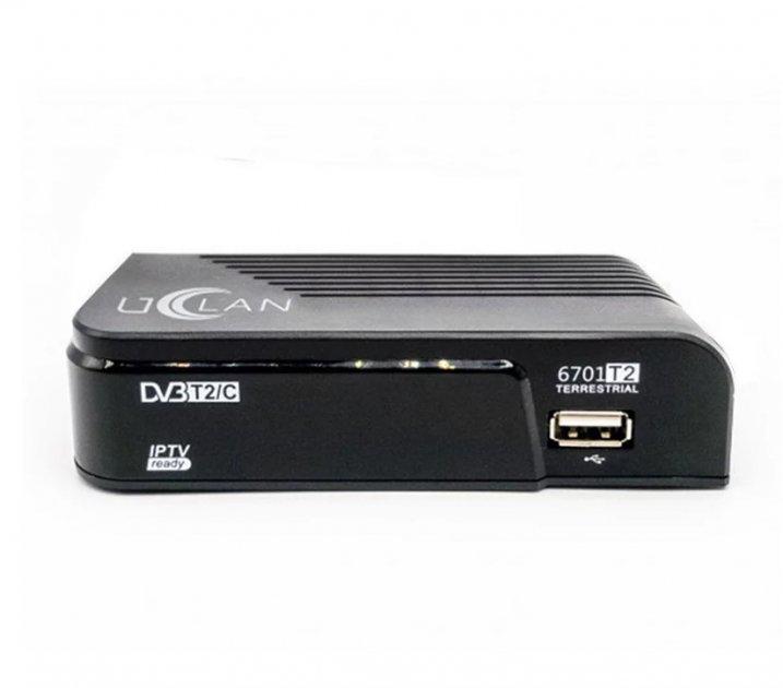 Тюнер T2 DVB-T2/C Uclan 6701 з медіаплеєром та підтримкою кабельного ТБ - фото 2