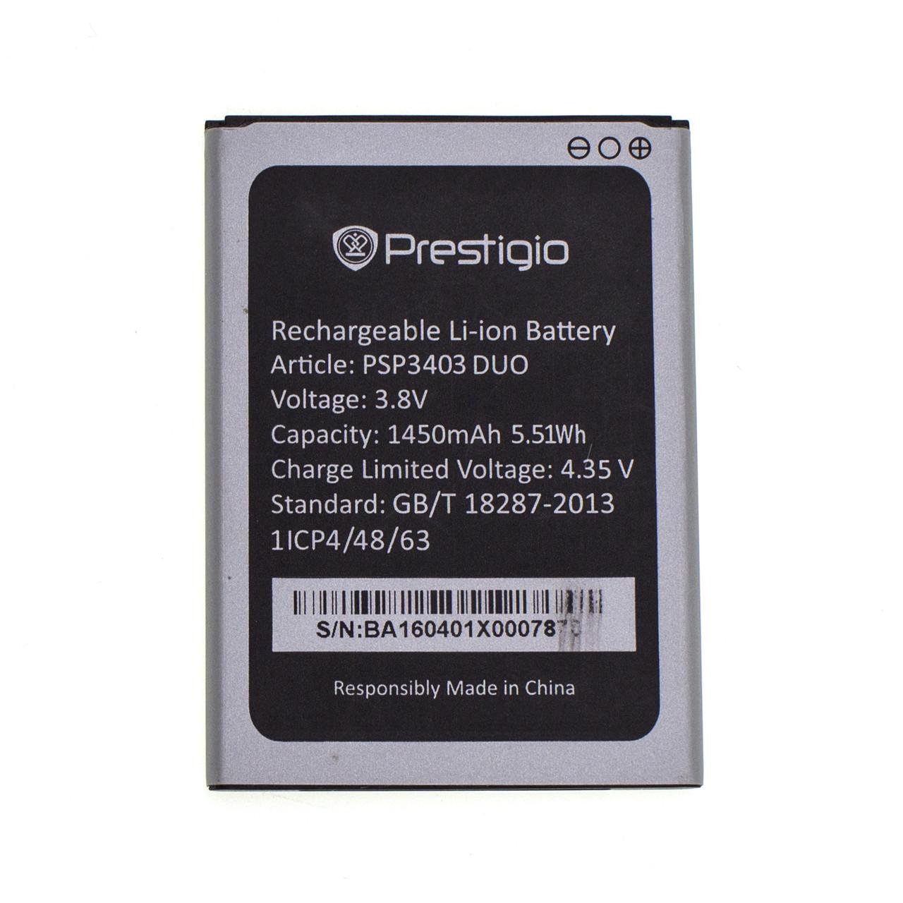 Акумулятор для Prestigio PSP 3403 Wize L3 1450mAh Акумулятор для Prestigio PSP 3403 Wize L3 1450mAh