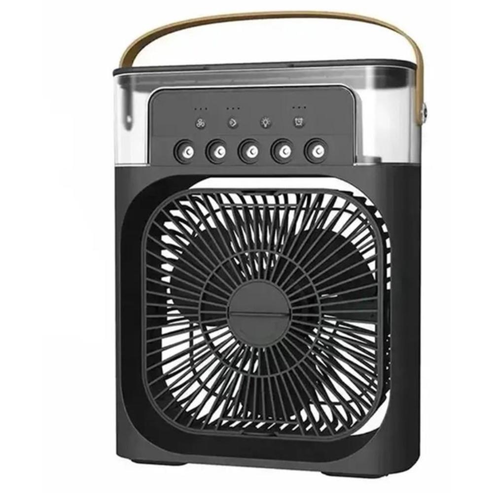 Вентилятор компактный Portable Fan PF-16 многофункциональный с RGB-подсветкой и увлажнителем 4в1 Черный (SS-117) Вентилятор компактный Portable Fan PF-16 многофункциональный с RGB-подсветкой и увлажнителем 4в1 Черный (SS-117)