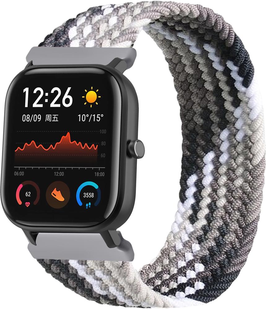 Ремінець Solo Loop Multi для Amazfit GTS (145 мм) Black Silver (26293-03)