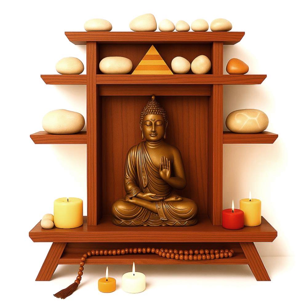 Алтарь для медитации из дерева Ведамия Охра (ЛАТ-003104)