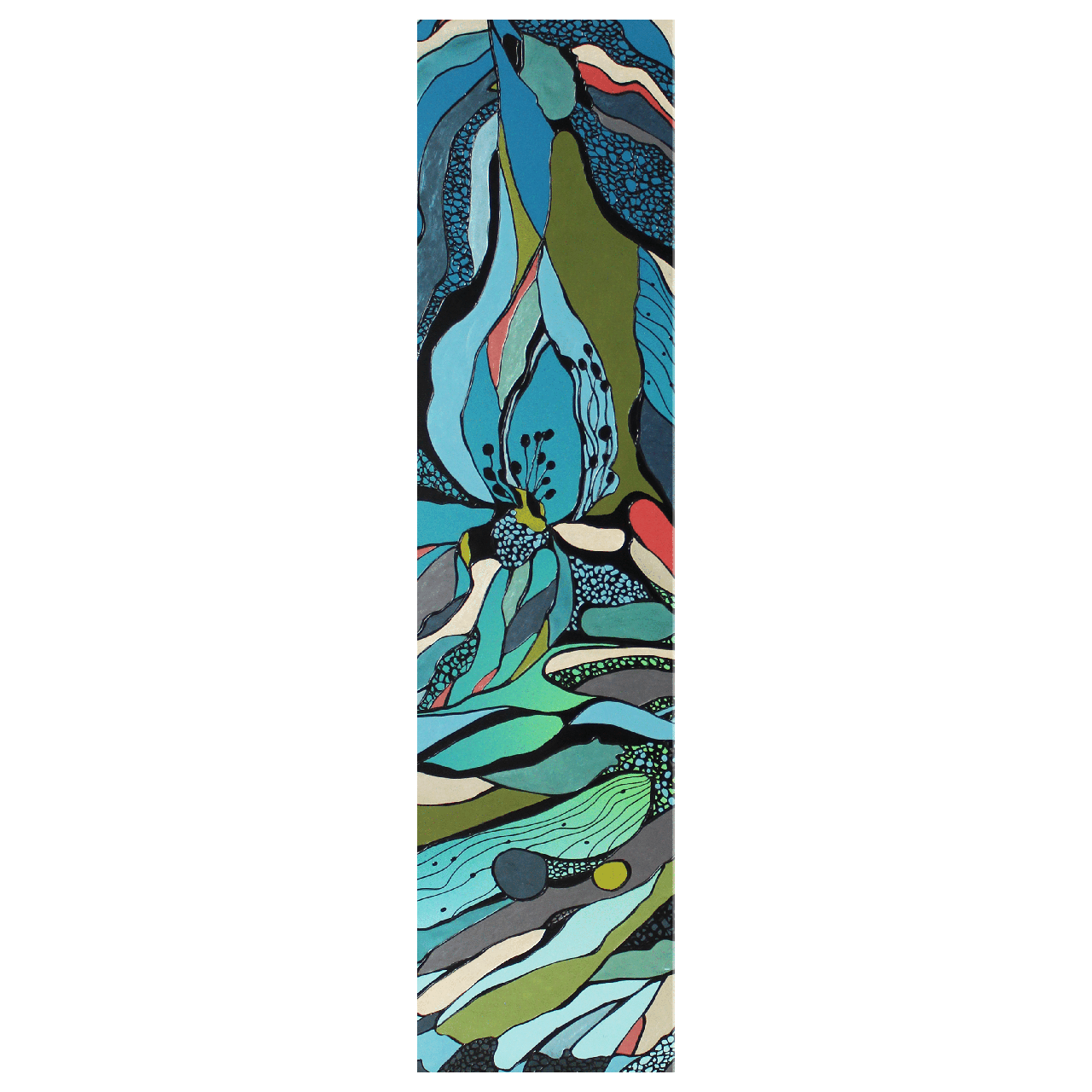 Металлокерамический обогреватель дизайнерский Uden-S-300 Лазурит до 6 м2 975х240 мм (25748366)