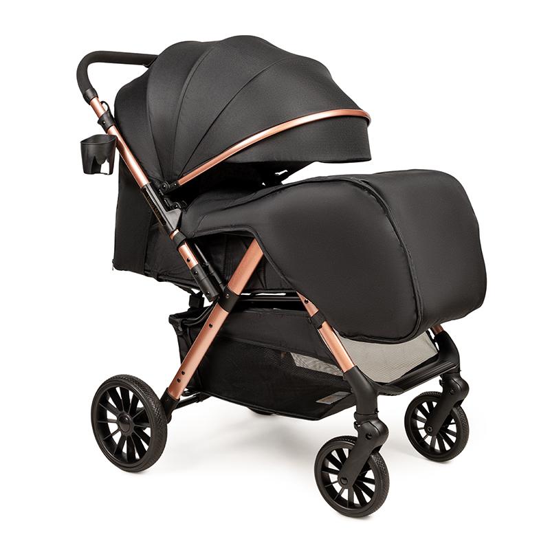 Коляска прогулочная Ninos Maxi 2 с автолюлькой 0+ от рождения Black/Gold (NM2025CSBG) - фото 8 Коляска прогулочная Ninos Maxi 2 с автолюлькой 0+ от рождения Black/Gold (NM2025CSBG) - фото 8