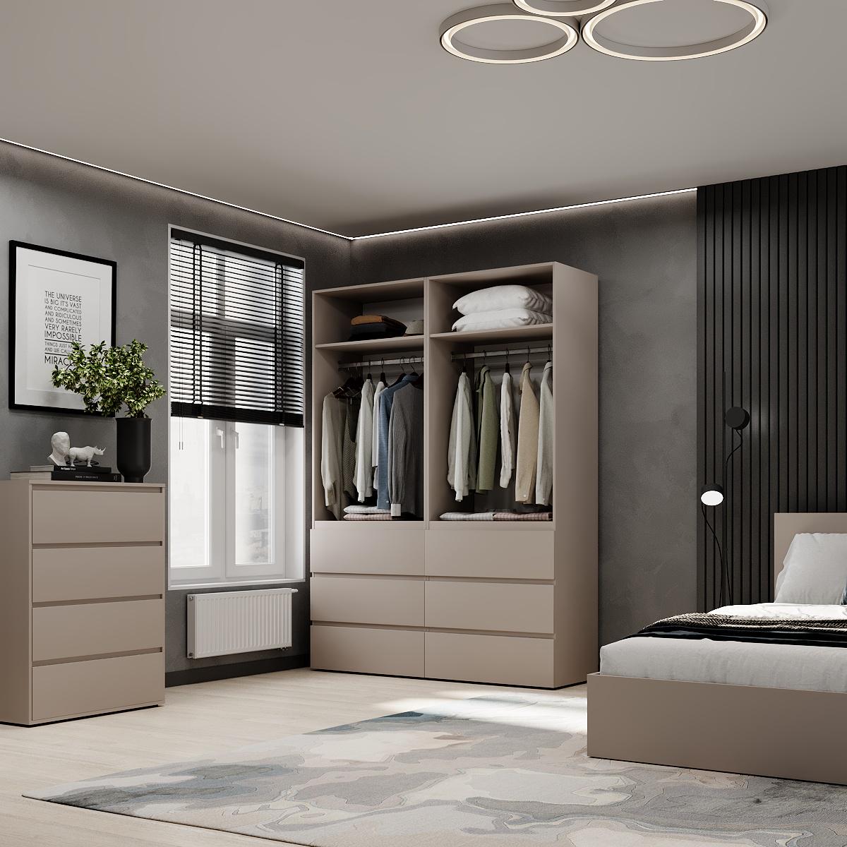 Шафа розпашна комбінована ART IN HEAD №10 Light 1600x500x2200 мм Кашемір (GALTK01014000000) - фото 4 Шафа розпашна комбінована ART IN HEAD №10 Light 1600x500x2200 мм Кашемір (GALTK01014000000) - фото 4