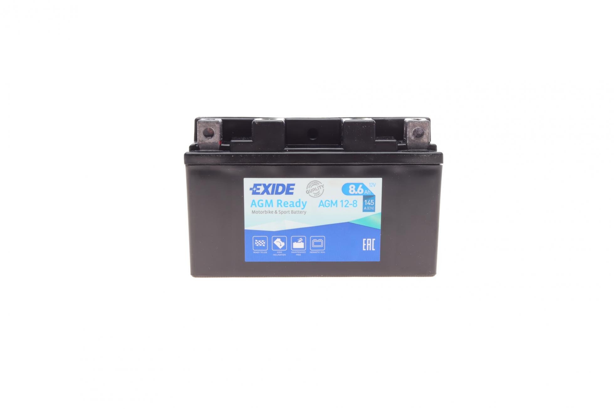 Аккумулятор EXIDE AGM L EN145 8,6 Ah-12 V 150х87х93 мм (ETZ10-BS)