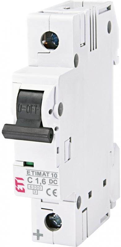 Автоматичний вимикач ETIMAT 10-DC 1p C1,6 6kA (002137707)