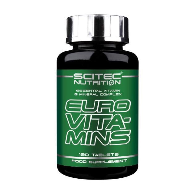 Мультивитамины и минералы с коэнзимом Q10 Scitec Nutrition Euro Vita-Mins 120 табл.