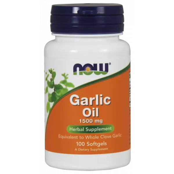Добавка для сердца и сосудов Now Garlic Oil 1500 мг 100 софтгель