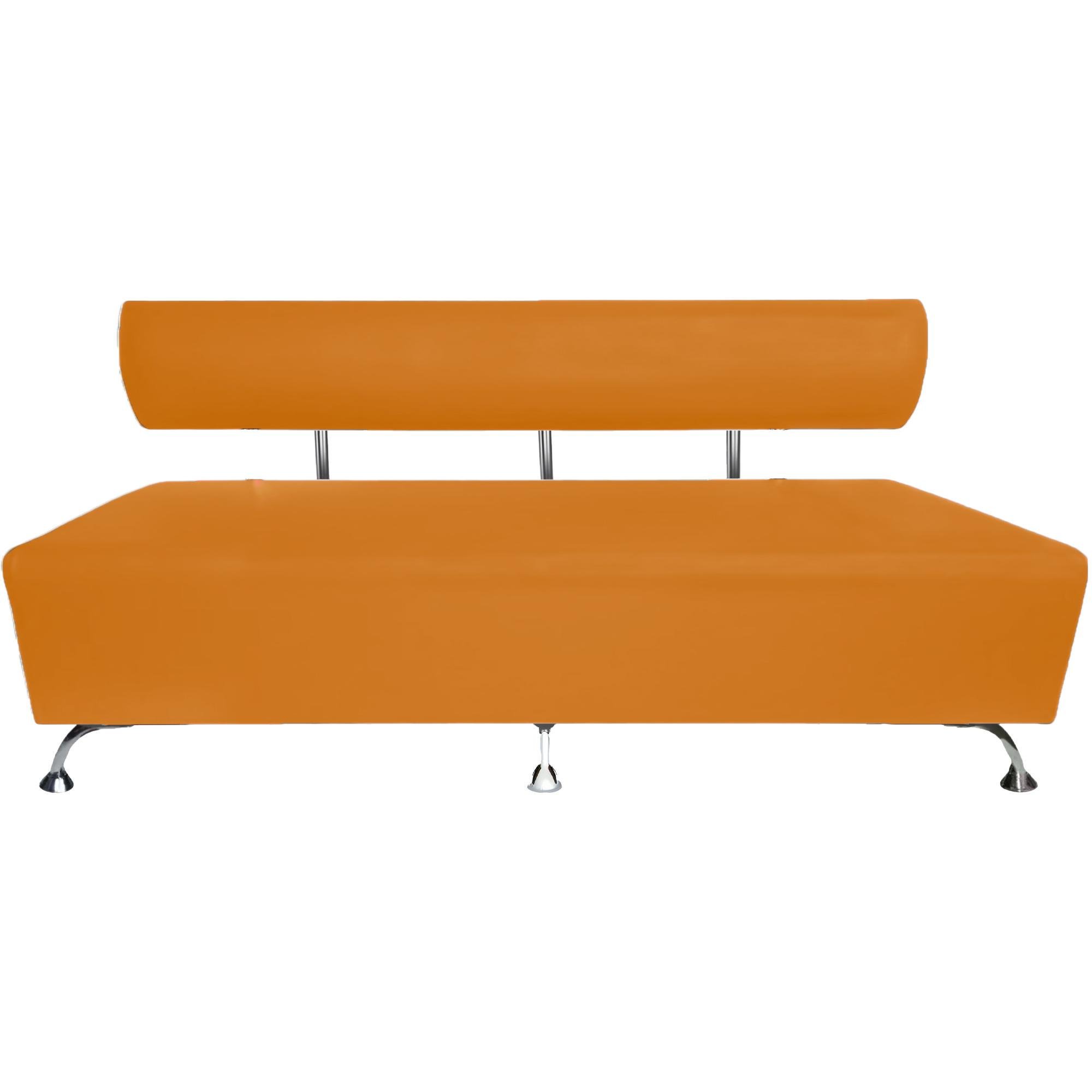 Диван офісний AVVS для очікування/прийомної 200 см з ніжками 12 см Помаранчевий