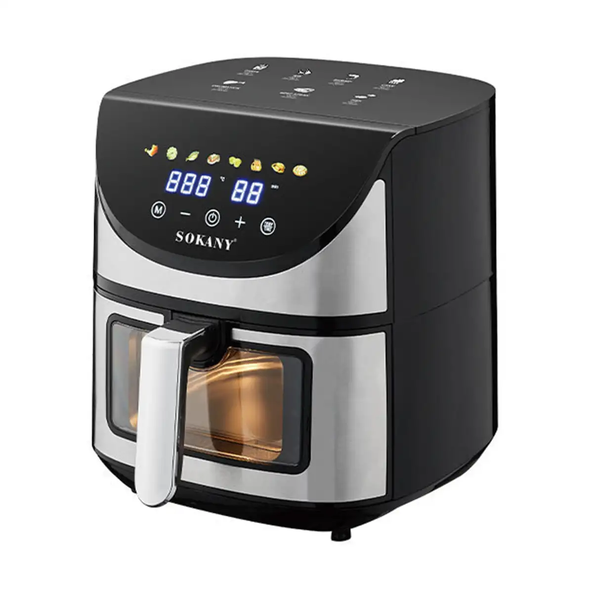 Аэрогриль-фритюрница SOKANY SK-10031 пластиковый 1700 Вт с таймером 7 л Черный (118-107-SK10031) Аэрогриль-фритюрница SOKANY SK-10031 пластиковый 1700 Вт с таймером 7 л Черный (118-107-SK10031)