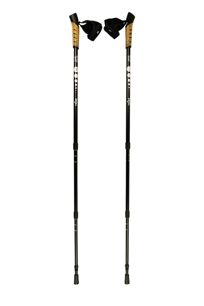 Палиці для скандинавської ходьби Tribe Nordic Pole Alu телескопічні Alu 6061 68–135 см 2 шт. ( T-ME-0022-white)