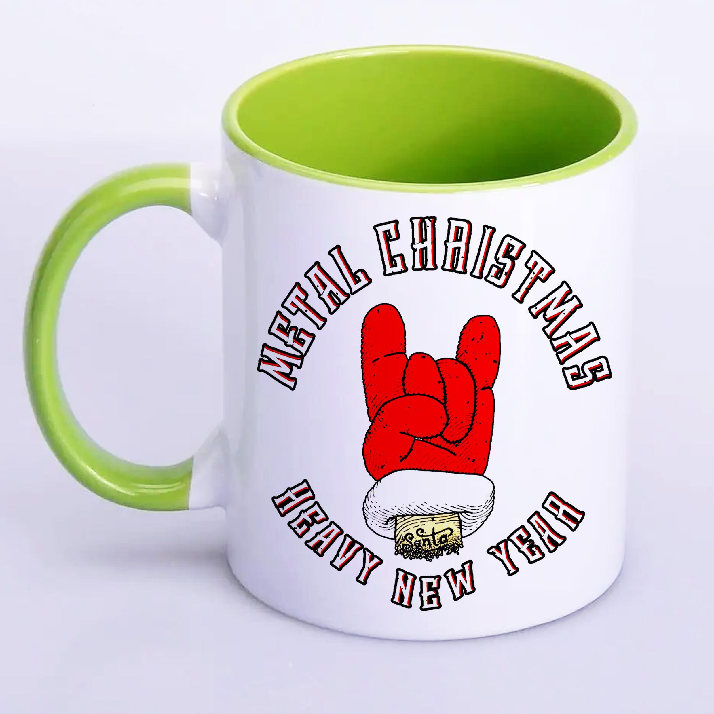Чашка Metal Christmas and Heavy New Year 330 мл Салатовый(17262) Чашка Metal Christmas and Heavy New Year 330 мл Салатовый(17262)