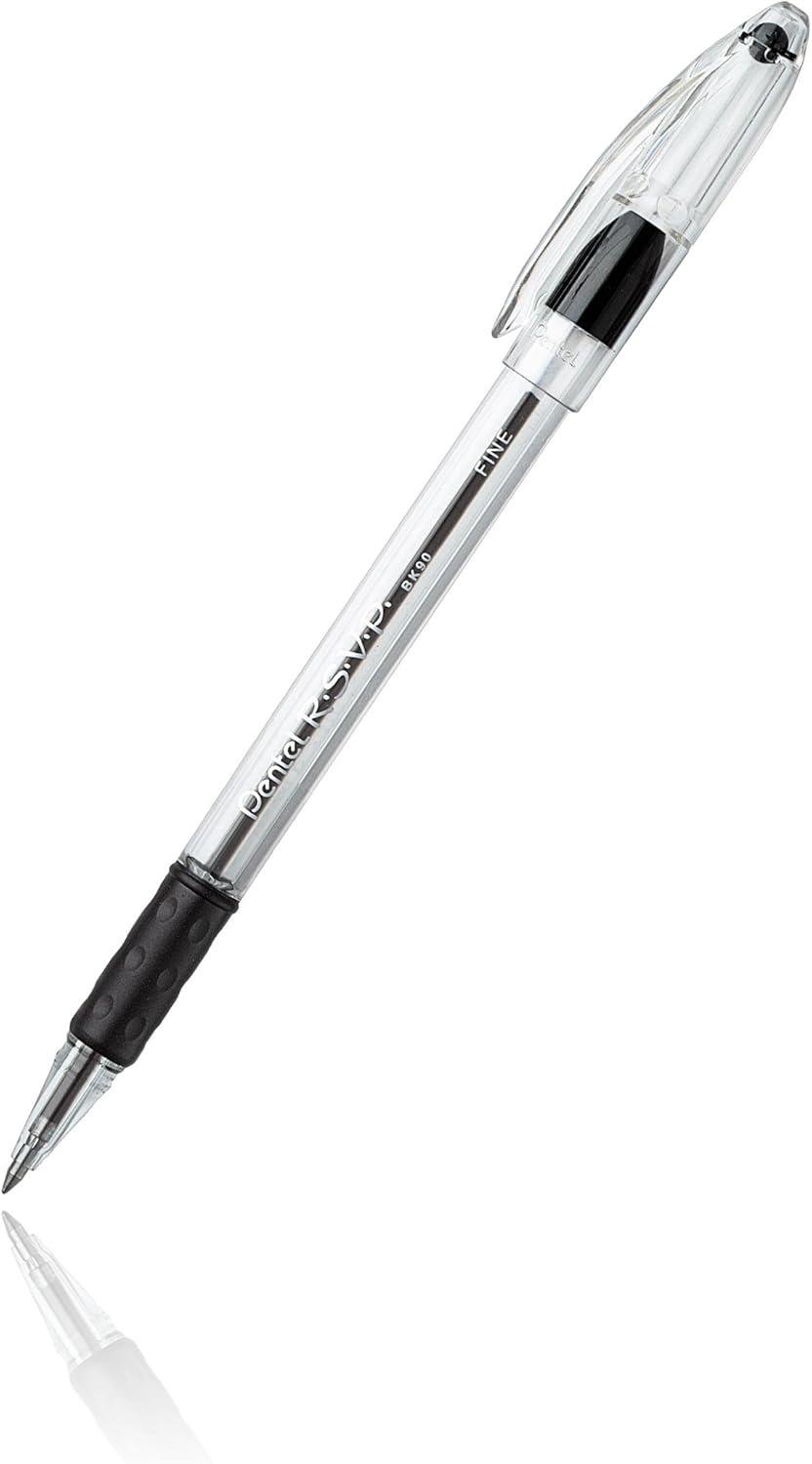 Набор шариковых ручек Pentel RSVP Ballpoint Pen Fine Line 0,7мм 10 шт. (Black) Набор шариковых ручек Pentel RSVP Ballpoint Pen Fine Line 0,7мм 10 шт. (Black)