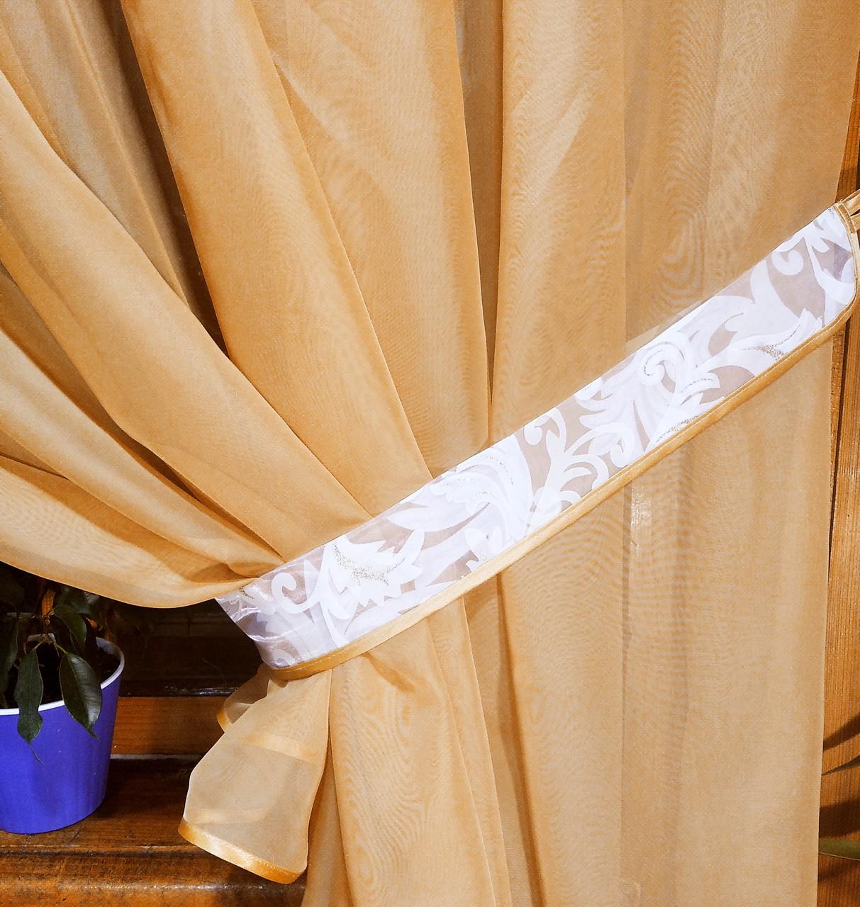 Штори Вероніка вензель Пісочний (1304118729) - фото 6 Штори Вероніка вензель Пісочний (1304118729) - фото 6