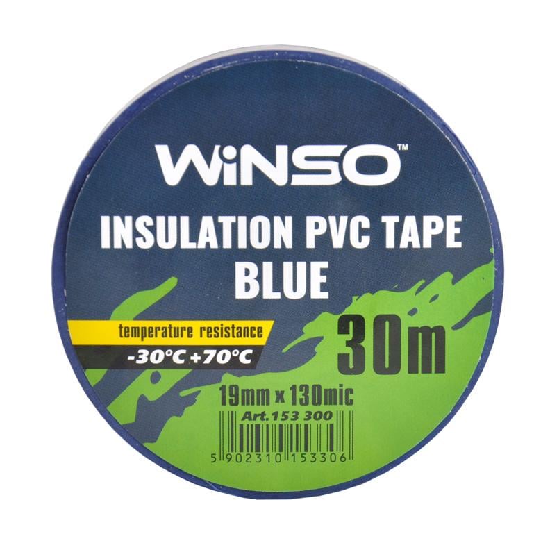 Лента изоляционная ПВХ Winso 30 м 19 мм Blue (31287) - фото 2