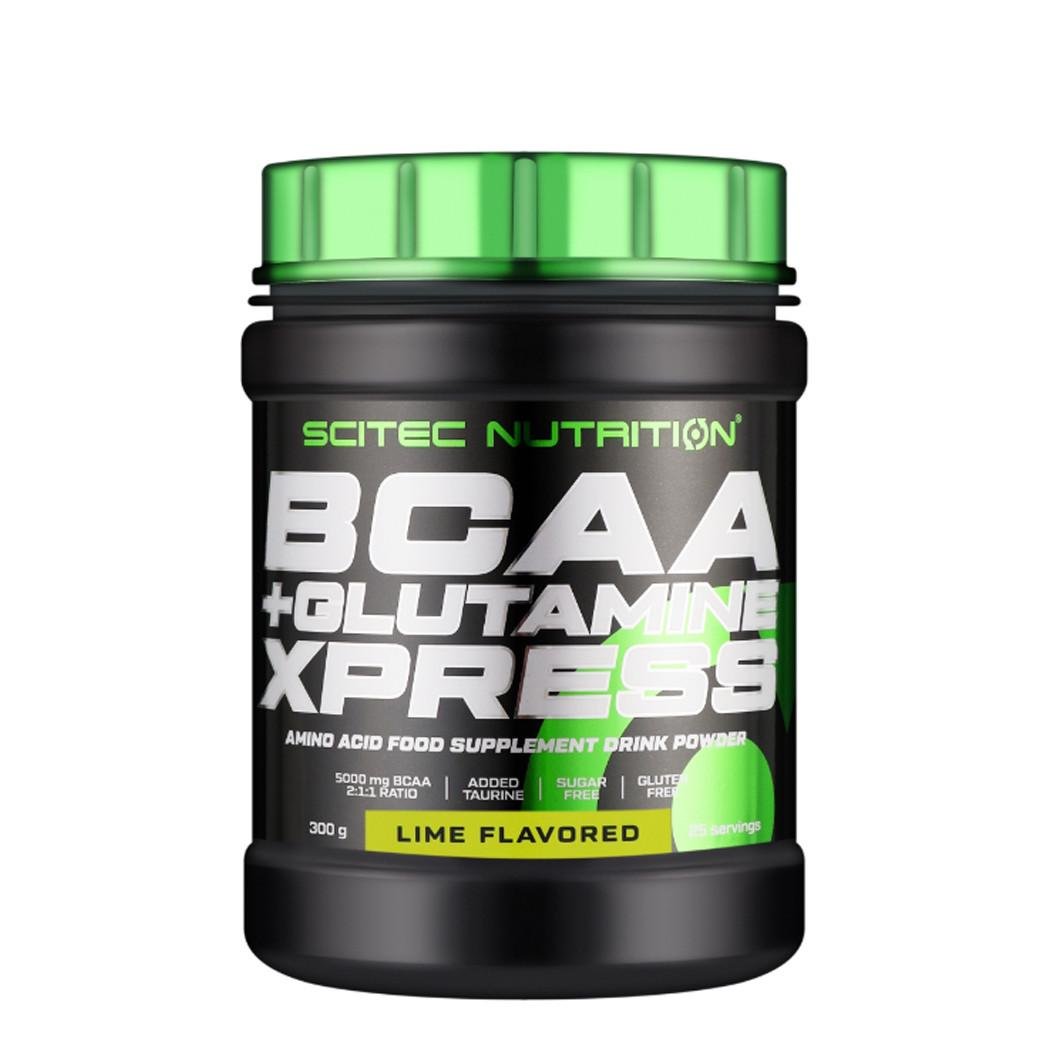 Амінокислоти Scitec Nutrition BCAA + Glutamine Xpress 300 г Лайм (10097-01)