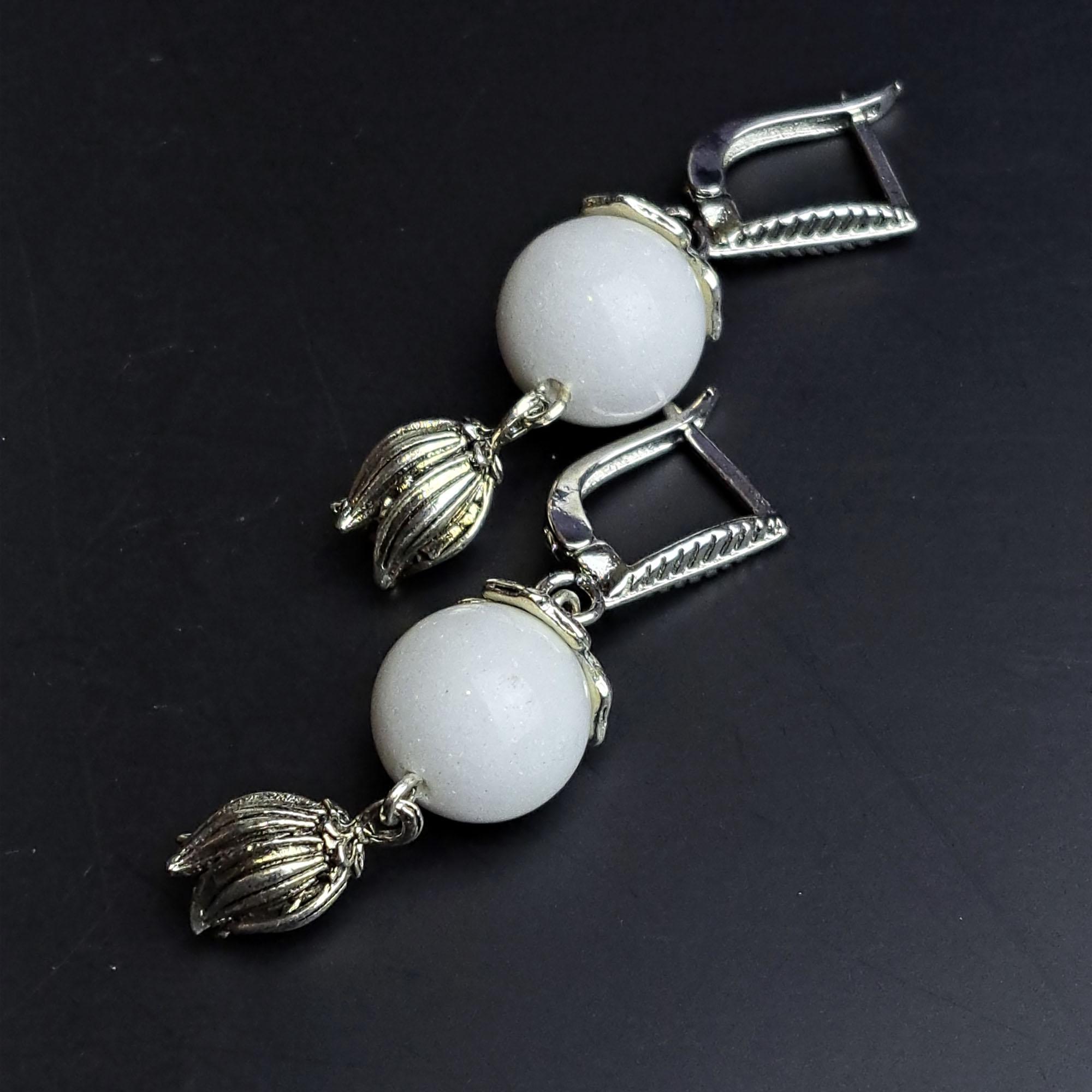 Серьги DARSANA Золушка из натурального камня агат (DRSU501960)