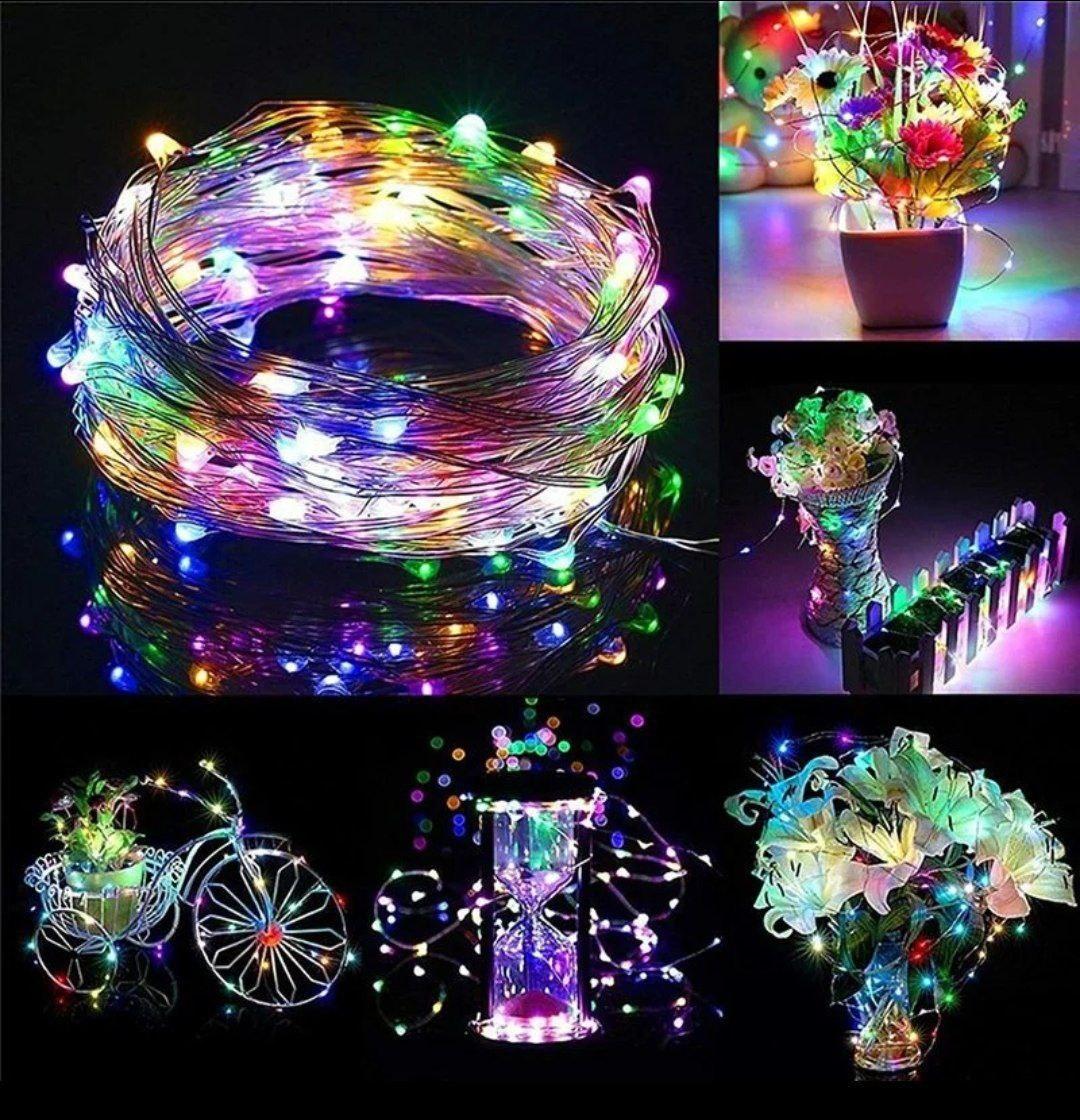 Гірлянда на батарейках Oscar Крапля роси 10 м Різнокольоровий (20756861) - фото 3