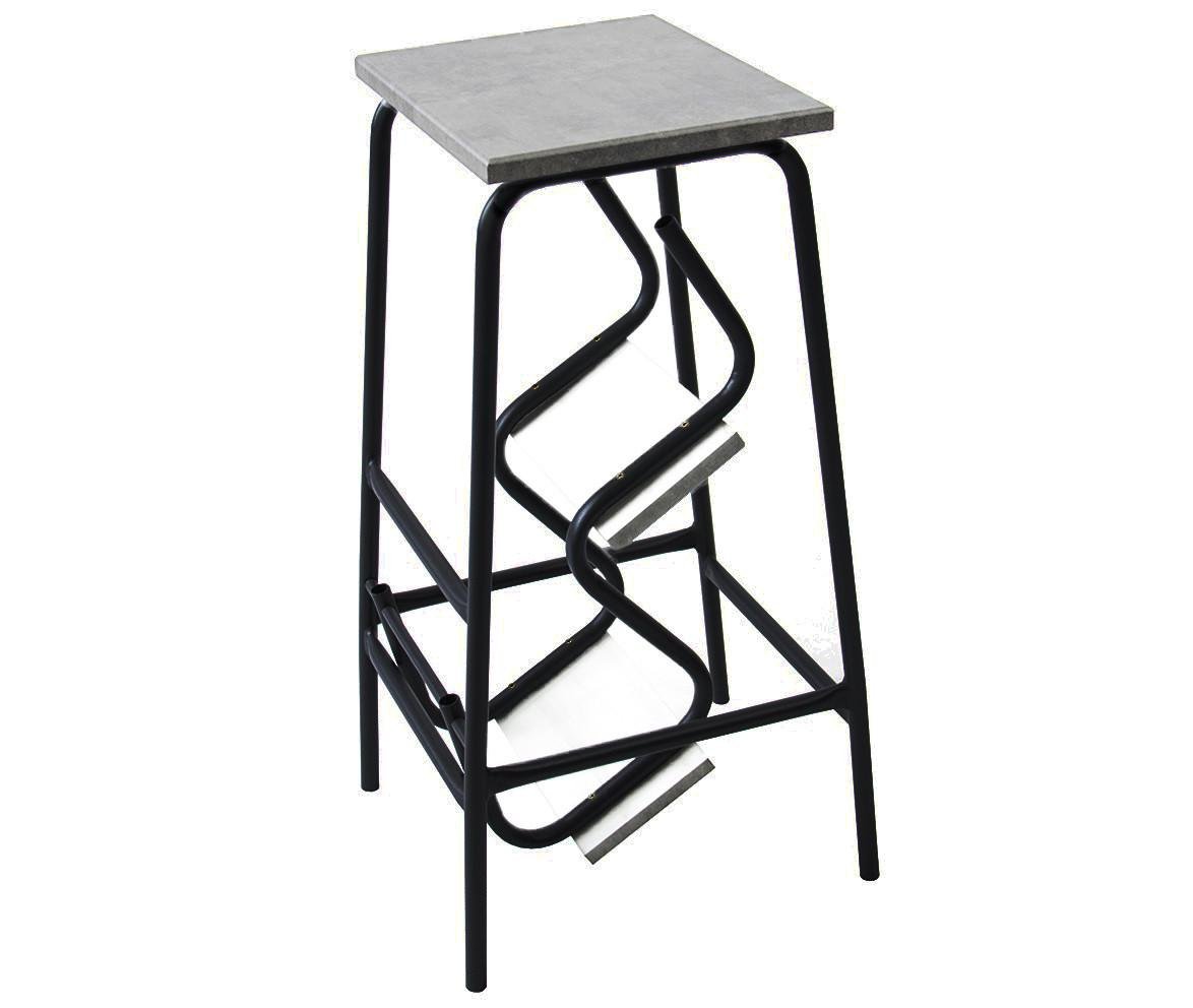 Табурет-стремянка Наша Ковка 65 см Черный/Светлый мрамор (20981808) - фото 2 Табурет-стремянка Наша Ковка 65 см Черный/Светлый мрамор (20981808) - фото 2