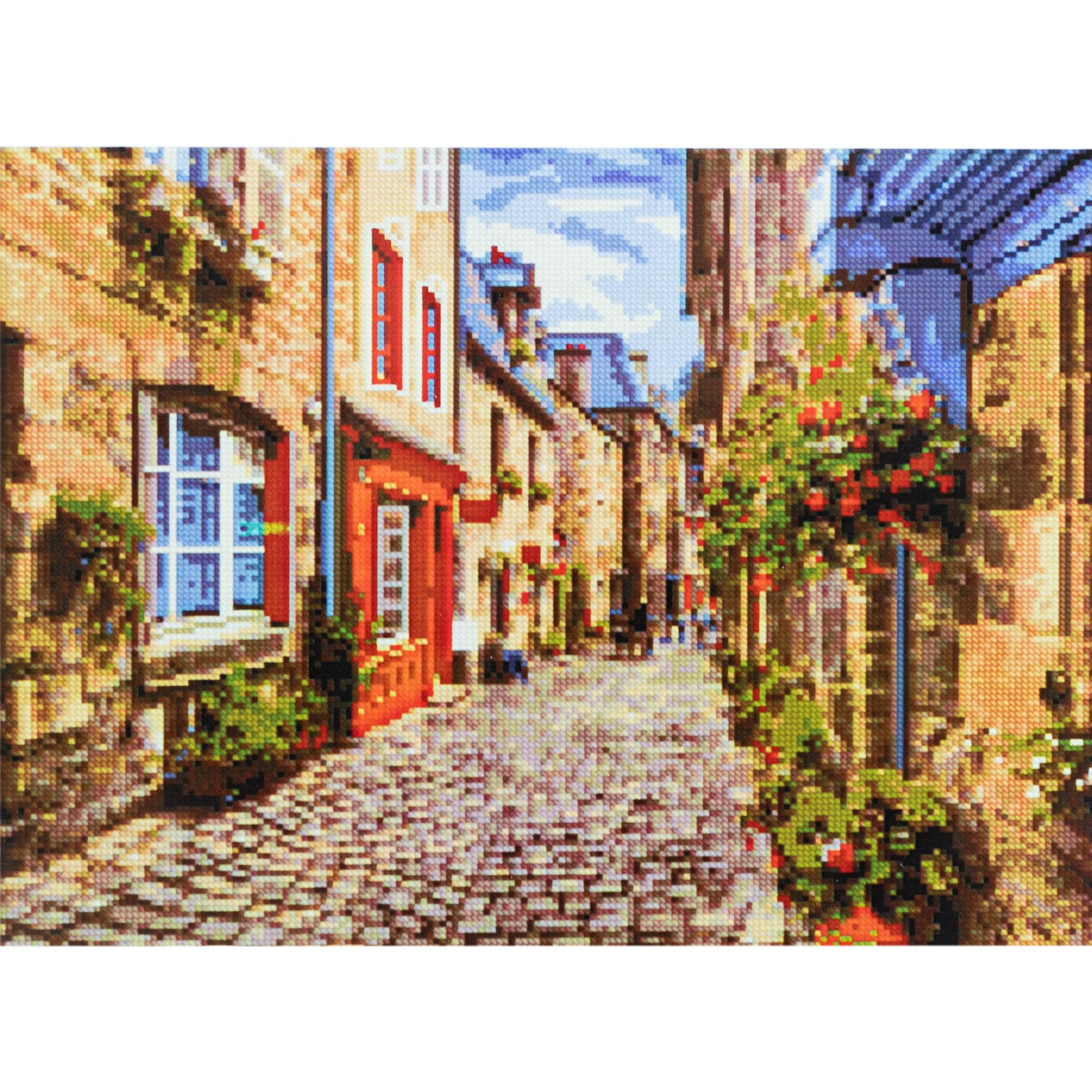 Алмазная мозаика Strateg Старинные улочки 40х50 см (Str-FA40359)