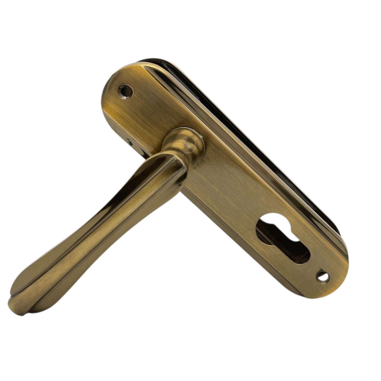 Дверные ручки межкомнатные под цилиндр Ozen Ganna Oksit Kisa Yale 62 мм (320051)