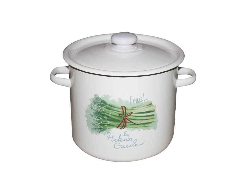 Каструля Idilia Спаржа 7 л Молочний (I1620) Каструля Idilia Спаржа 7 л Молочний (I1620)