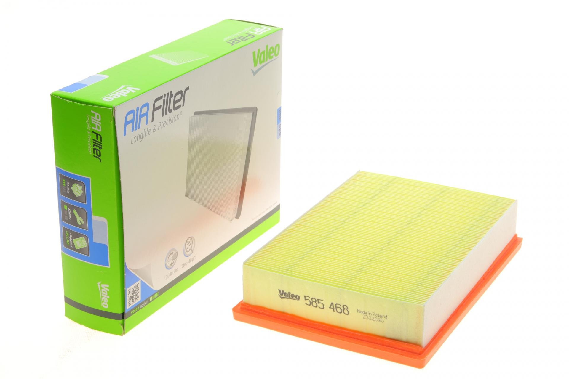 Фильтр воздушный VALEO для Chevrolet Aveo T3 1,2/1,4/1,6 DOHC 16V 1,3 D/CDTi 11- (585468)