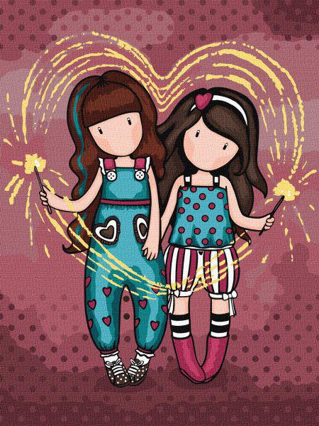 Картина по номерам Ideyka Fireworks Santoro Gorjuss Collection 30x40 см (Id-KHO8681)