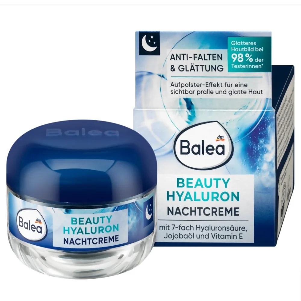 Крем ночной Balea Beauty Hyaluron Nachtcreme против морщин 50 мл (EPI-15102025-254)