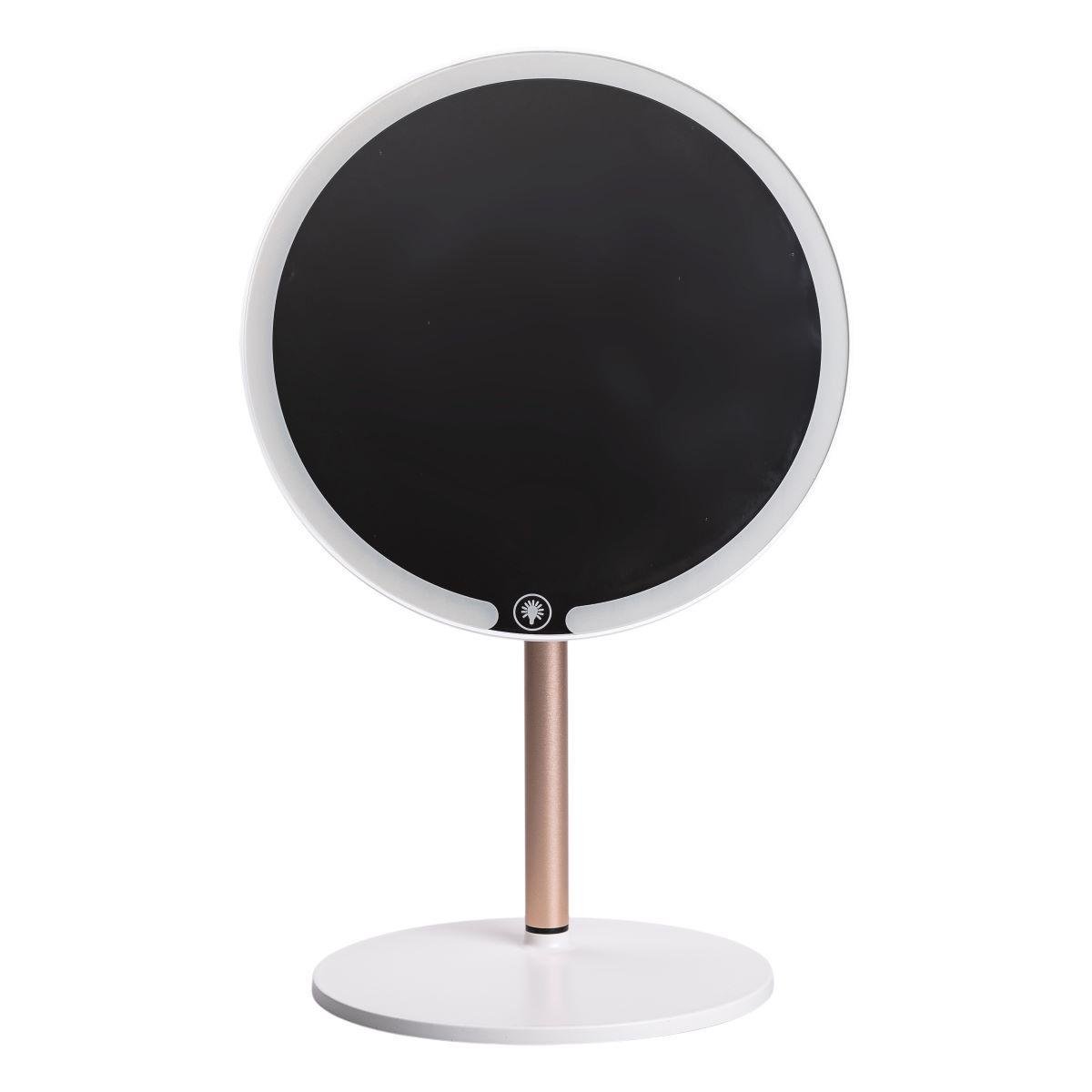 Зеркало косметическое с подсветкой круглое настольное HP-10-7AW Ø21 см Белый (A-033798) Зеркало косметическое с подсветкой круглое настольное HP-10-7AW Ø21 см Белый (A-033798)