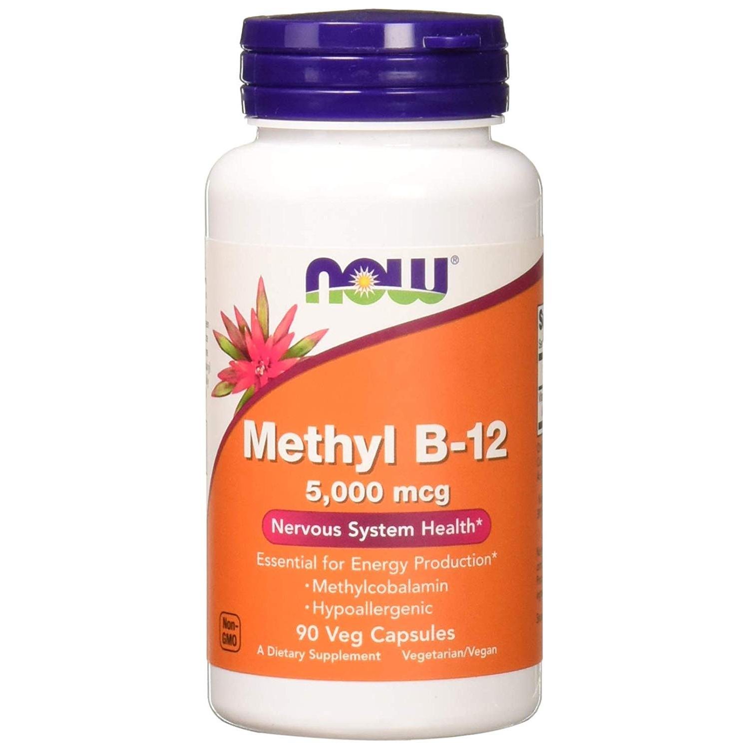 Метилкобаламин NOW Foods Methyl B-12 5000 mcg 90 Veg Caps