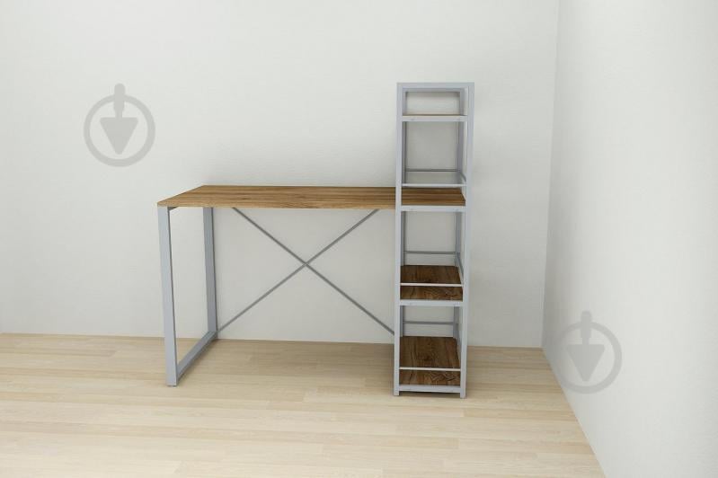 Письменный стол Ferrum-decor Конект c этажеркой 75x120x60 см Дуб (XK00183) Письменный стол Ferrum-decor Конект c этажеркой 75x120x60 см Дуб (XK00183)