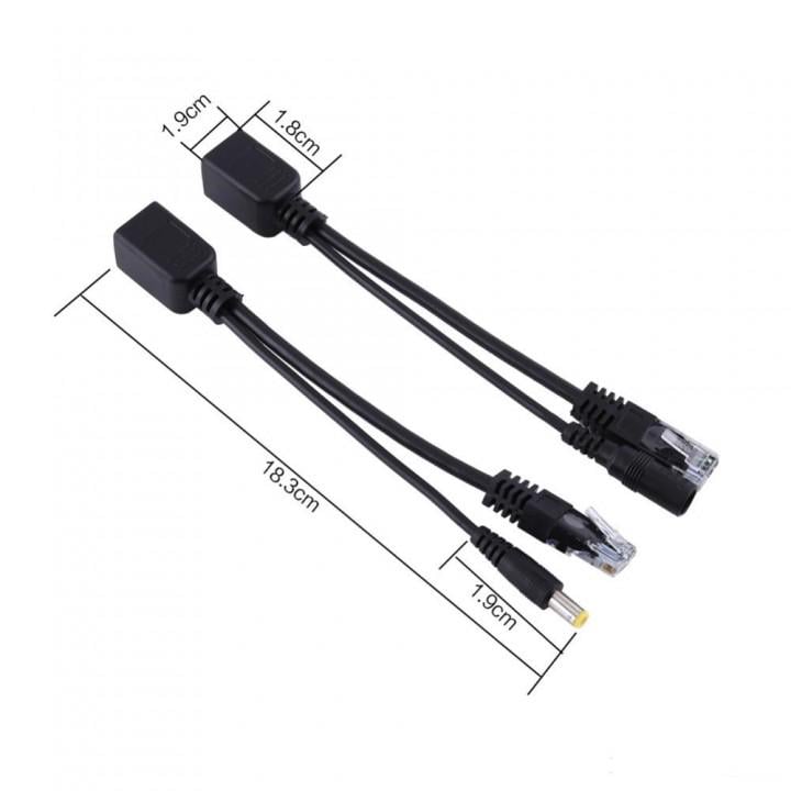 Переходник PoE RJ45/DC Splitter Kit 5 пассивный инжектор пара 802.3at 30W Ethernet 10/100Mbps Черный (2896dc) - фото 6 Переходник PoE RJ45/DC Splitter Kit 5 пассивный инжектор пара 802.3at 30W Ethernet 10/100Mbps Черный (2896dc) - фото 6
