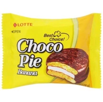 Печиво Choco Pie зі смаком банану LOTTE 1 шт. 28 г