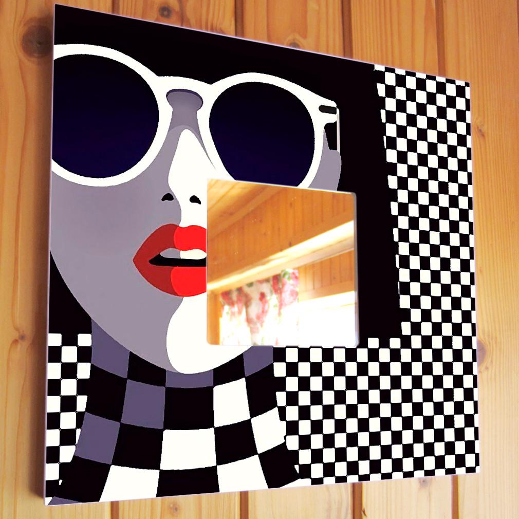 Зеркало декоративное Абстракция Модница 260х260 мм (M00593) Зеркало декоративное Абстракция Модница 260х260 мм (M00593)