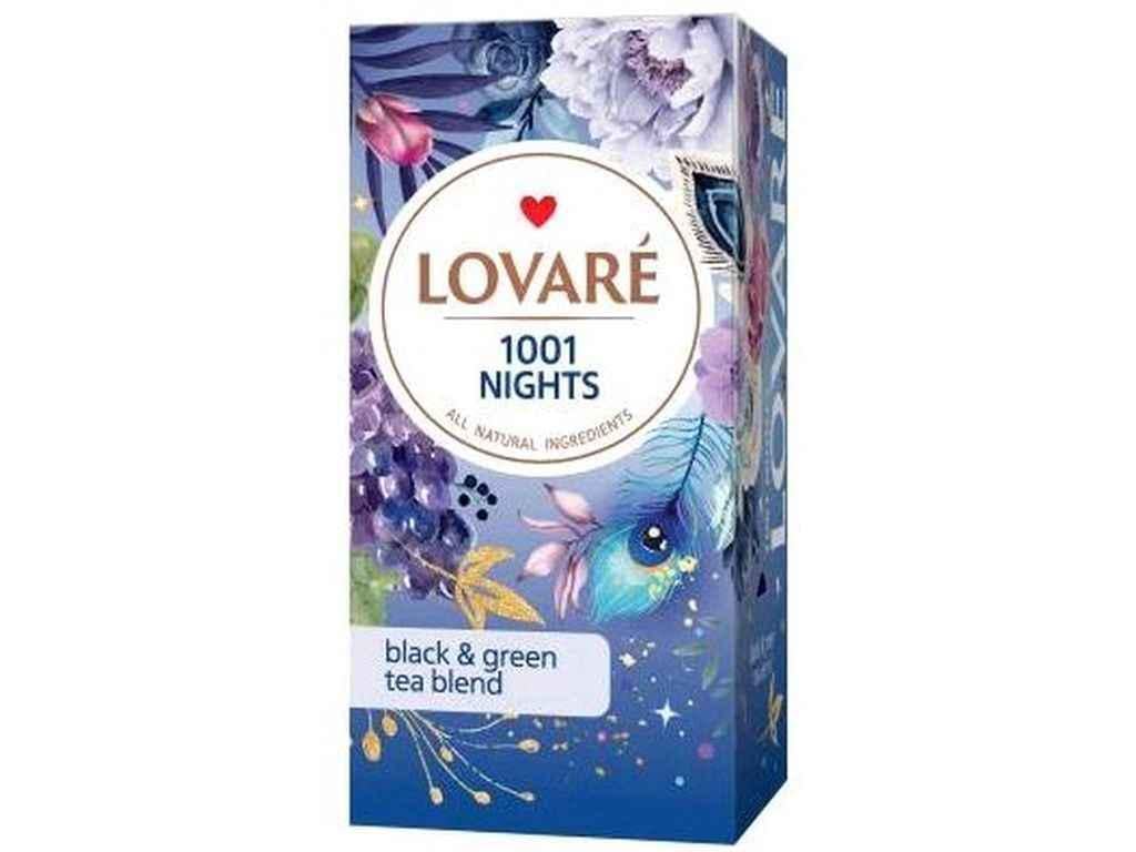 Чай пакетований чорний та зелений Lovare NIGHT BEAUTEA 24 пакетиків (1021641)