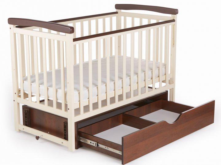 Ліжечко трансформер дитяче Bimbi з ящиком Ваніль з горіхом - фото 3 Ліжечко трансформер дитяче Bimbi з ящиком Ваніль з горіхом - фото 3