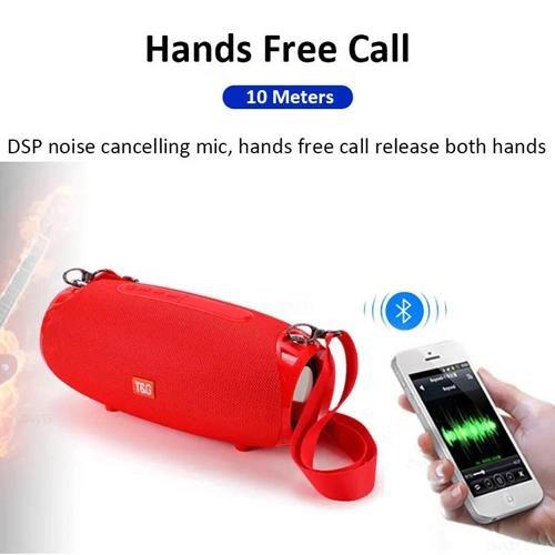 Портативная Bluetooth колонка TG534 SD IPX5 с ремешком Красный - фото 5 Портативная Bluetooth колонка TG534 SD IPX5 с ремешком Красный - фото 5