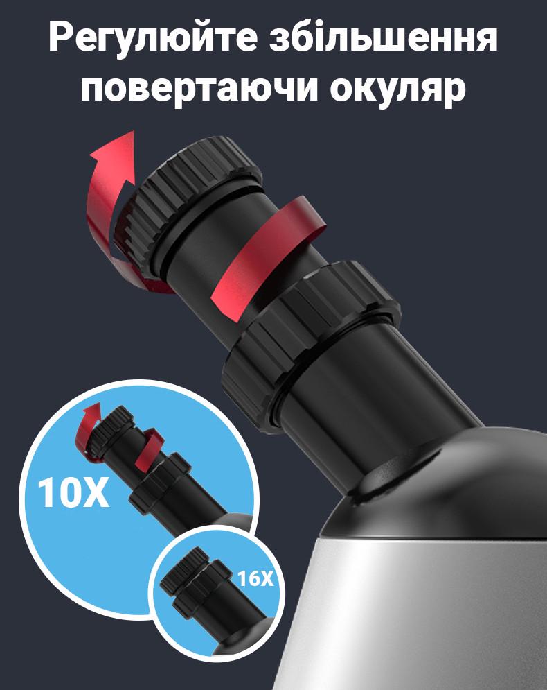 Дитячий мікроскоп OEM 0027A набір для дитини з збільшенням 640х Білий - фото 6 Дитячий мікроскоп OEM 0027A набір для дитини з збільшенням 640х Білий - фото 6