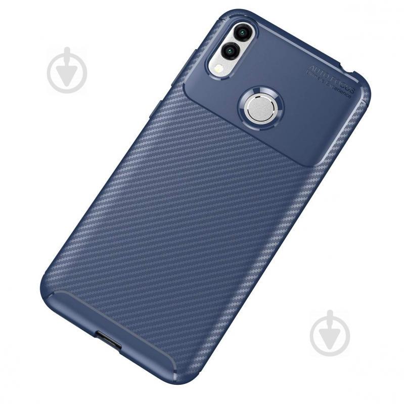 Чехол Carbon Case Honor 8C Синий (hub_UofZ20463) - фото 2