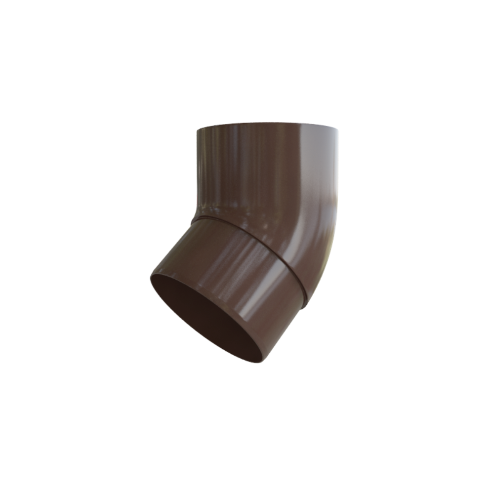 Колено трубы Alta Profil 125 система 45° ⌀ 95 одномфтовое Коричневый (18142583)