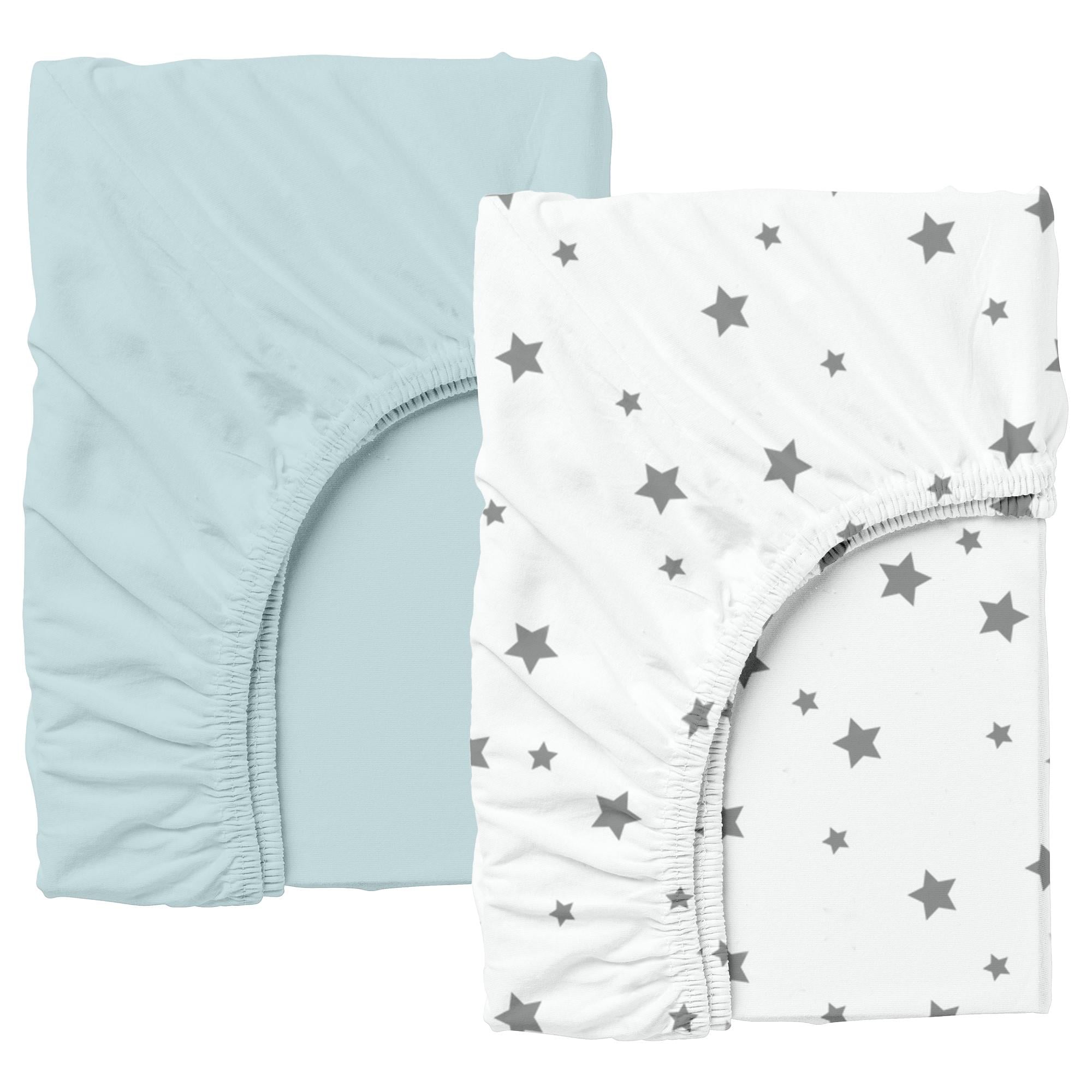 Набор простыней на резинке Cosas Light Blue/Star Grey 180х200х20 см 2 шт. (4822052087268)